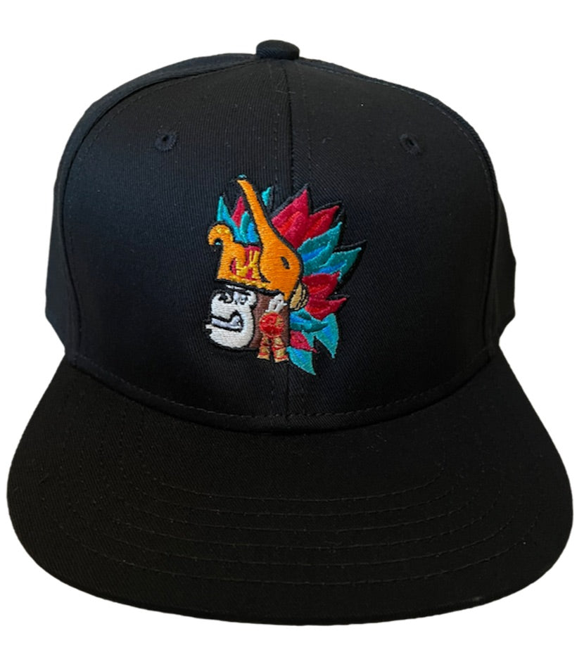 Gorra Huitzilopochtli negra plana
