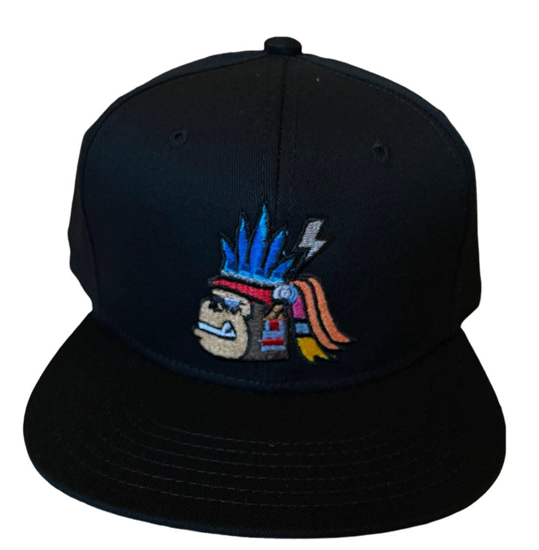 Gorra Tláloc negra plana