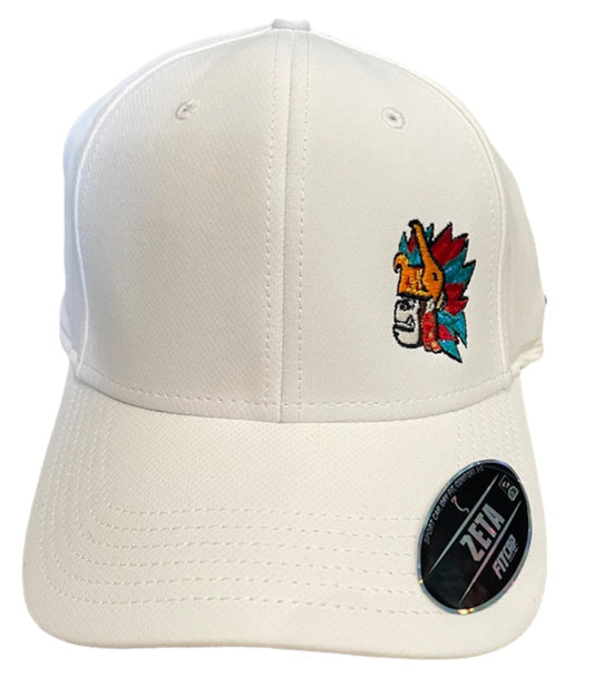 Gorra Huitzilopochtli chiquito blanca dryfit