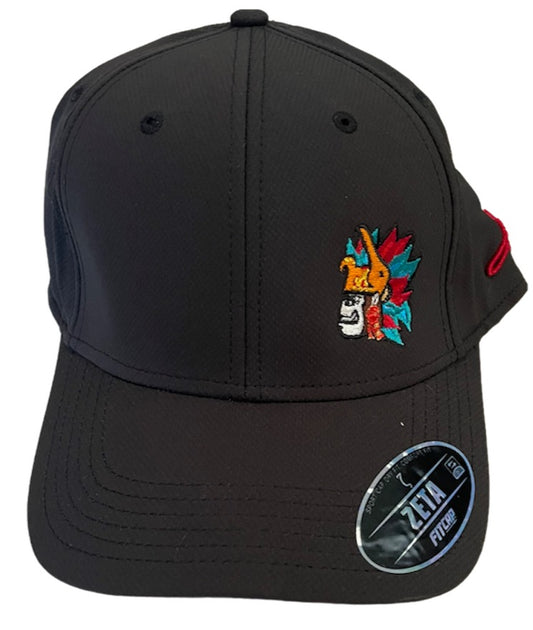 Gorra Huitzilopochtli chiquito negra dryfit