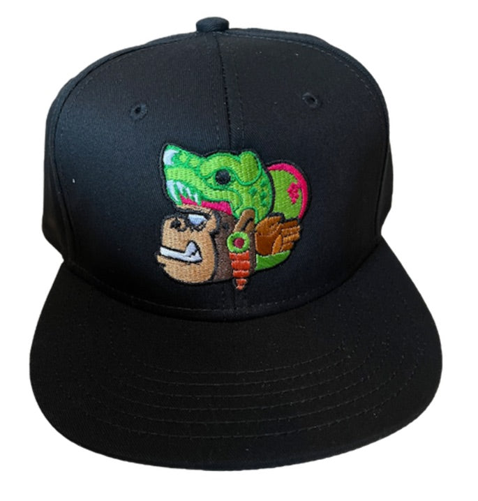 Gorra Coatlicue plana negra